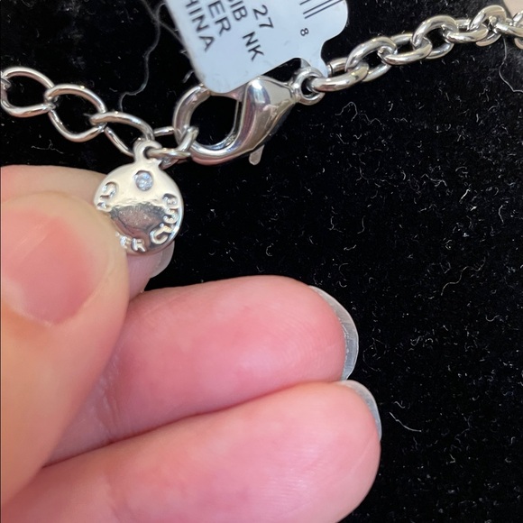 CHARTER CLUB NWT Chic Silver Pearl Cluster Necklace Adjustable - Picture 4 of 7